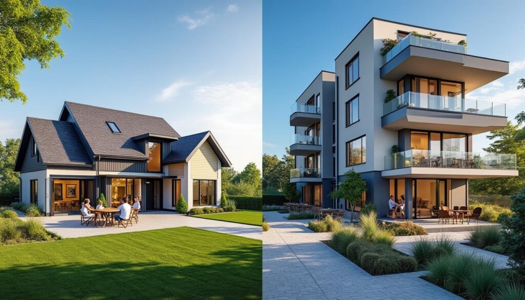 découvrez les critères essentiels pour choisir entre une maison individuelle et un appartement en copropriété, en fonction de votre mode de vie, budget et préférences.