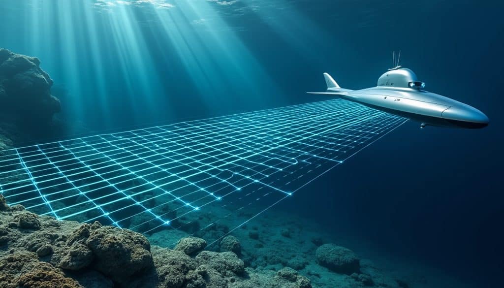 découvrez comment la cartographie sonar des fonds marins permet de guider efficacement les drones sous-marins pour explorer les profondeurs en toute précision.