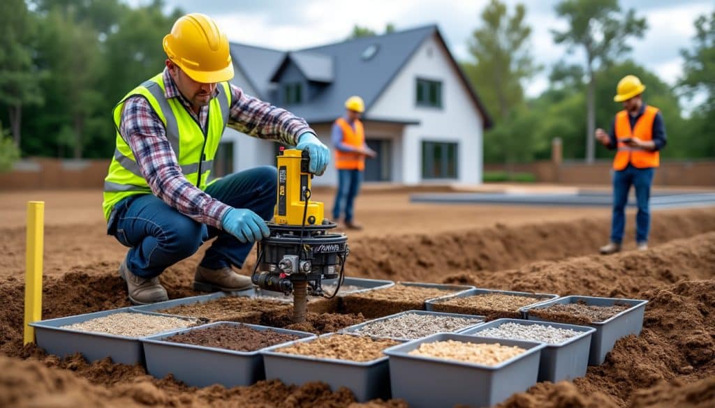 obligatoire avant la construction, l’étude géotechnique analyse les risques du sol et sécurise votre terrain ainsi que votre projet.