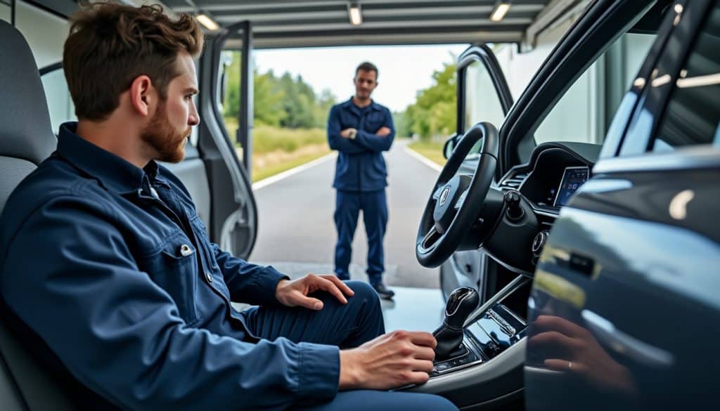 vérifiez la fluidité des rapports de boîte lors de l’essai routier pour repérer les anomalies et évaluer le bon fonctionnement de la transmission.